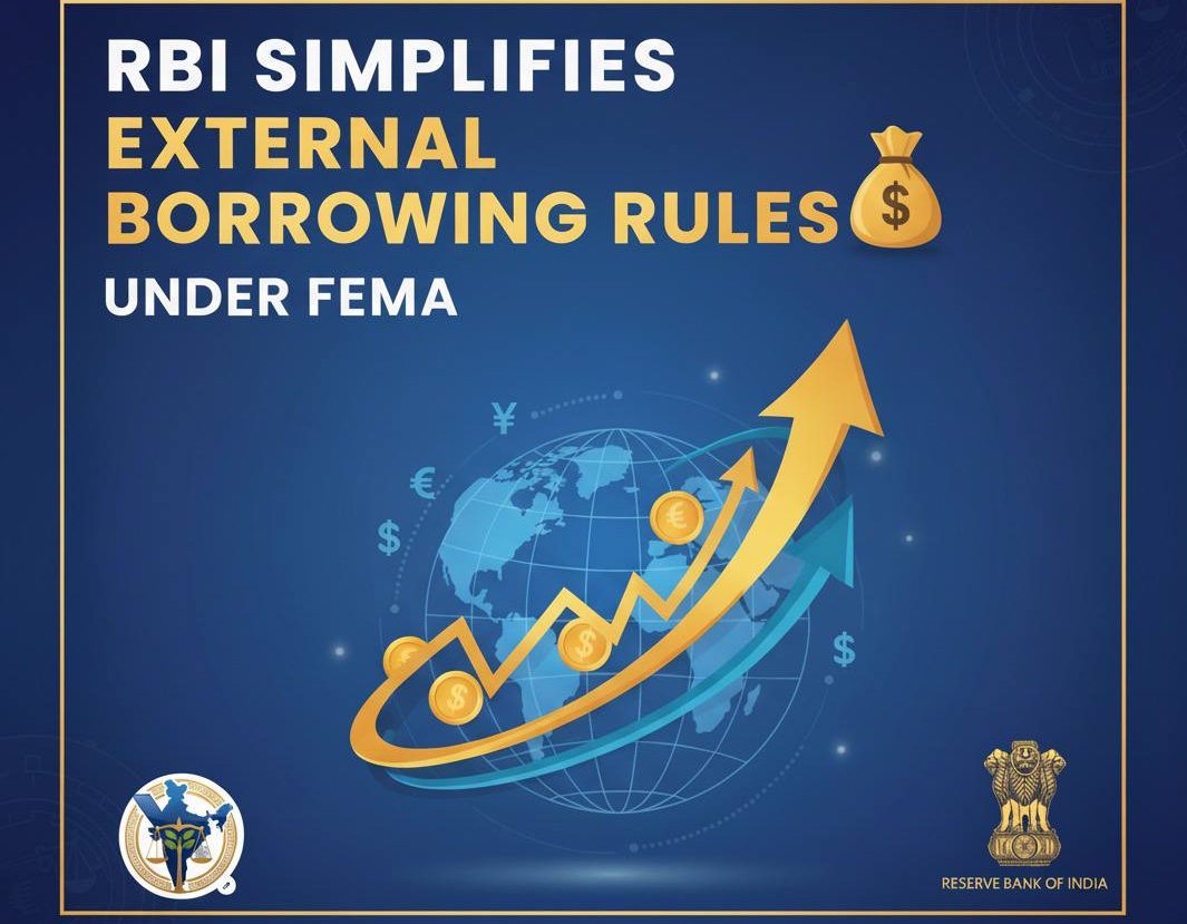  RBI Simplifies External Borrowing Rules under FEMA!